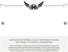 Tablet Screenshot of michiganelitefootballclub.com